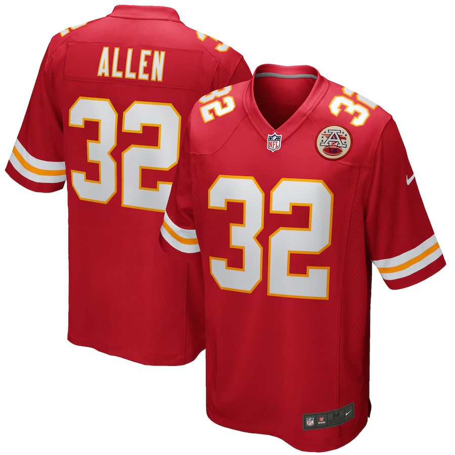 Men Kansas City Chiefs #32 Marcus Allen Nike Red Game Retired Player NFL Jersey
